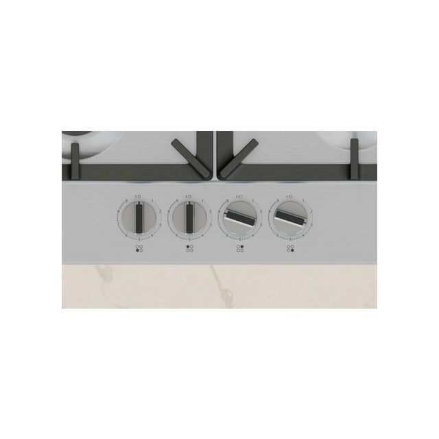 Neff T26CIP8N0 58.2Cm Gas Stainless Steel Hob With Control Knobs 