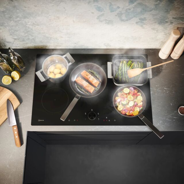 Neff T68NUV4A0 80Cm Induction Matt Black Hob