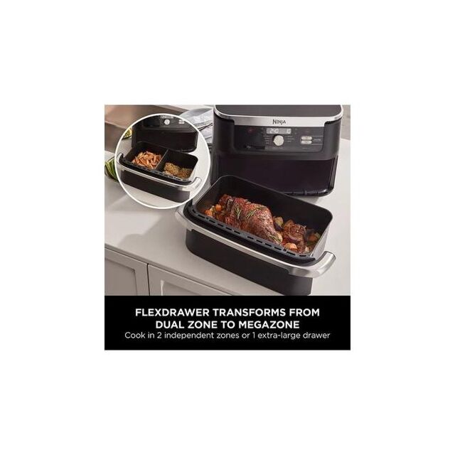 Ninja AF500UK Foodi FlexDrawer Air Fryer - Black