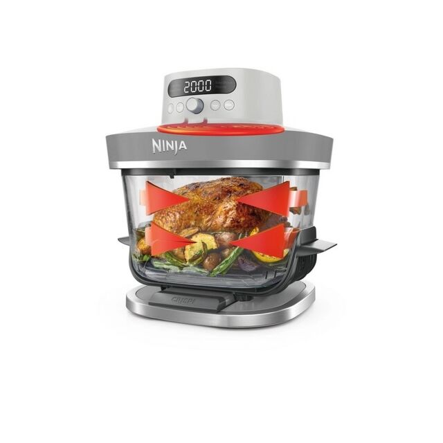 Ninja AS090UKWH Crispi Pro 5-In-1 Glass White Air Fryer 