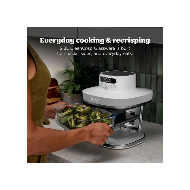 Ninja AS090UKWH Crispi Pro 5-In-1 Glass White Air Fryer 