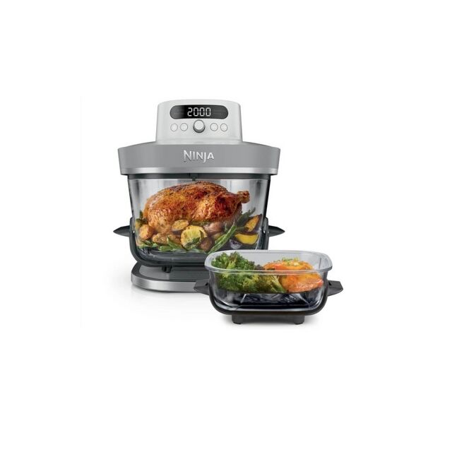 Ninja AS090UKWH Crispi Pro 5-In-1 Glass White Air Fryer 
