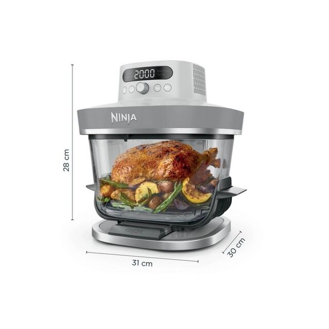 Ninja AS090UKWH Crispi Pro 5-In-1 Glass White Air Fryer 