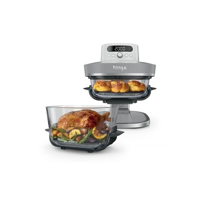 Ninja AS090UKWH Crispi Pro 5-In-1 Glass White Air Fryer 