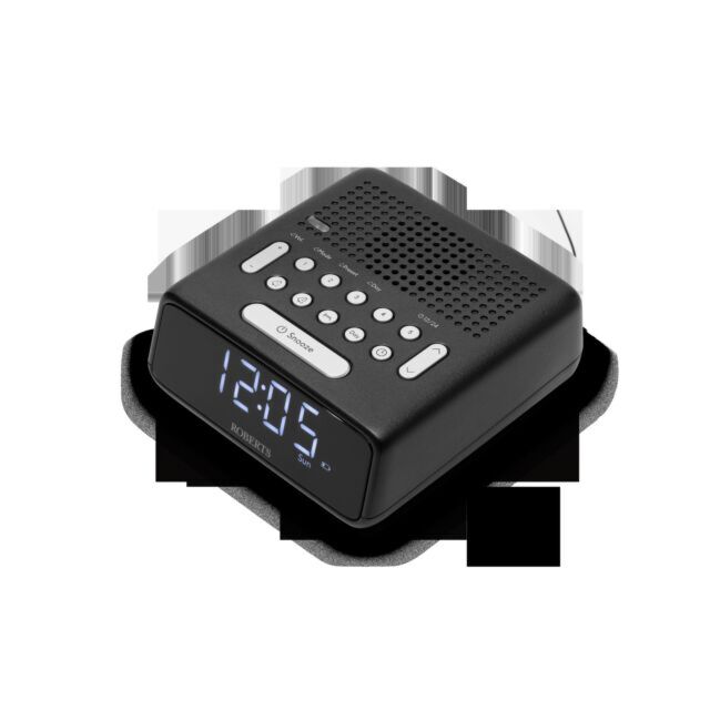 Roberts Radio ORTUSFMBK Fm/Mw Alarm Clock Black Radio