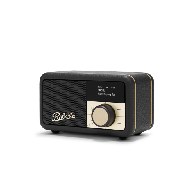 Roberts Radio REV-PETITE2BK Dab+/Fm Retro Bluetooth Black Radio With USB Charger