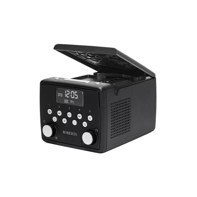 Roberts Radio SOUND49BK Dab+/Fm/Cd/Bluetooth Black Clock Radio