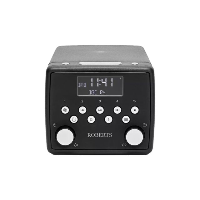 Roberts Radio SOUND49BK Dab+/Fm/Cd/Bluetooth Black Clock Radio
