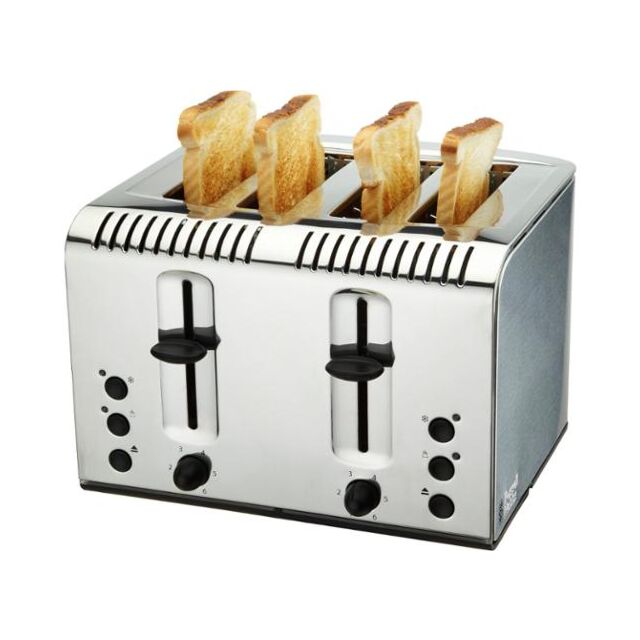 Russell Hobbs 20750 4-Slice Buckingham Polished Stainless Steel Toaster