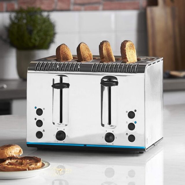 Russell Hobbs 20750 4-Slice Buckingham Polished Stainless Steel Toaster