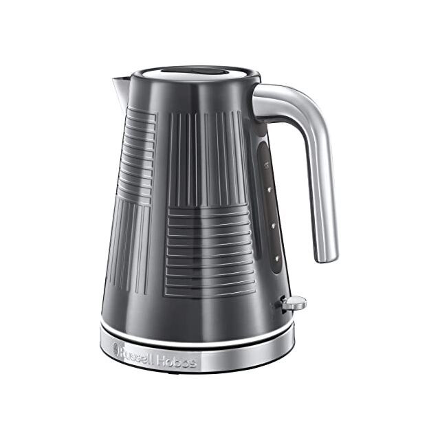 Russell Hobbs 25240 3Kw 1.7 Litres Geo Grey Stainless Steel Kettle