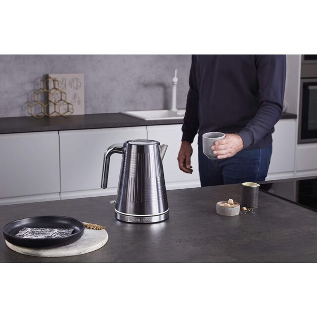 Russell Hobbs 25240 3Kw 1.7 Litres Geo Grey Stainless Steel Kettle
