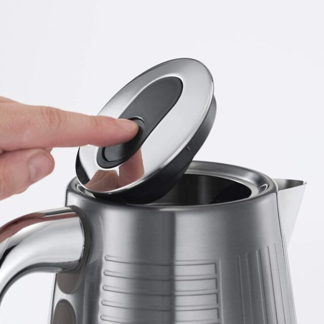 Russell Hobbs 25240 3Kw 1.7 Litres Geo Grey Stainless Steel Kettle