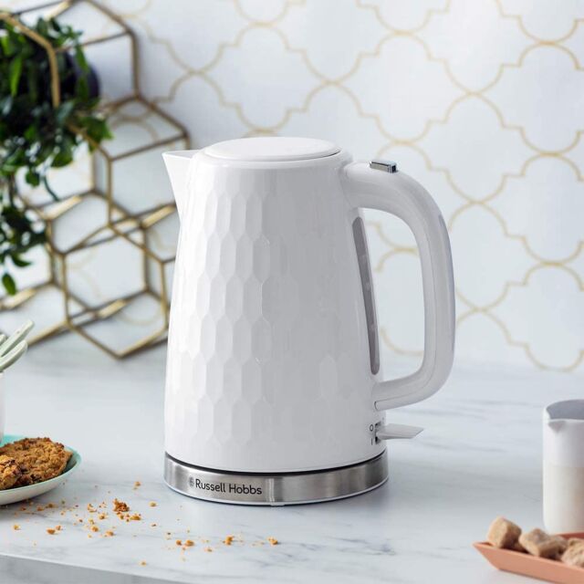Russell Hobbs 26050 2.4Kw 1.7 Litre White Honeycomb Collection Kettle