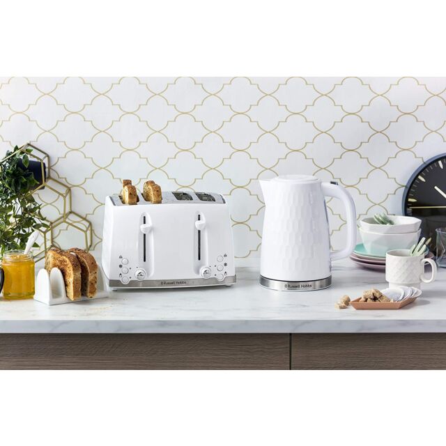 Russell Hobbs 26050 2.4Kw 1.7 Litre White Honeycomb Collection Kettle