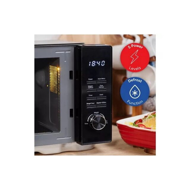 Russell Hobbs RHFM2365B 23 Litre 800W Flatbed Digital Control Solo Microwave
