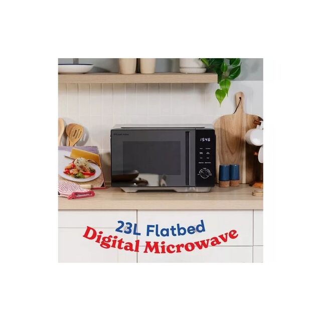 Russell Hobbs RHFM2365B 23 Litre 800W Flatbed Digital Control Solo Microwave