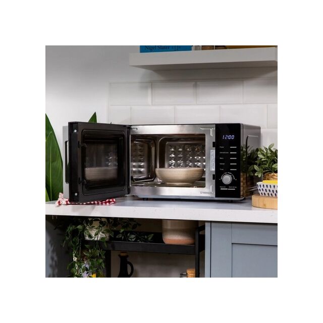 Russell Hobbs RHM2348B 23 Litres 800W Dial & Touch Control Silver Solo Microwave With Stainless Stee