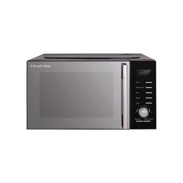 Russell Hobbs RHM2348B 23 Litres 800W Dial & Touch Control Silver Solo Microwave With Stainless Stee