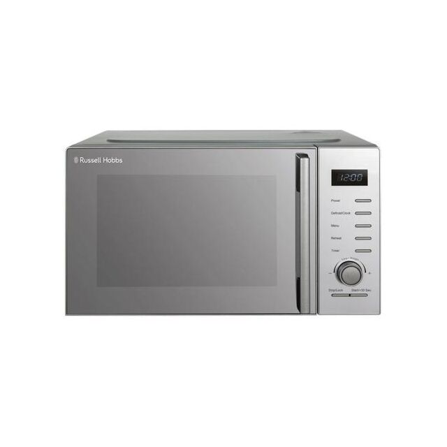 Russell Hobbs RHM2348S 23 Litres 800W Dial & Touch Control Silver Solo Microwave With Stainless Stee