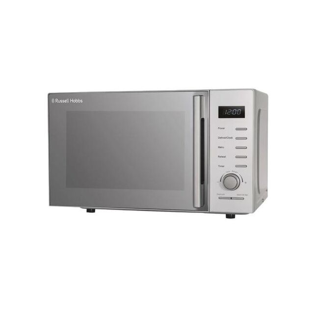 Russell Hobbs RHM2348S 23 Litres 800W Dial & Touch Control Silver Solo Microwave With Stainless Stee