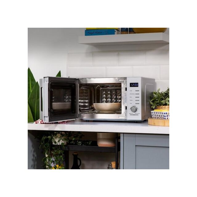 Russell Hobbs RHM2348S 23 Litres 800W Dial & Touch Control Silver Solo Microwave With Stainless Stee
