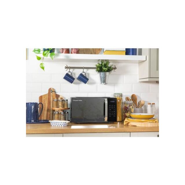 Russell Hobbs RHMT2045B 20 Litres 800W Touch Control Black Digital Solo Microwave 