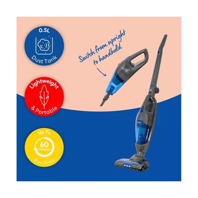 Russell Hobbs RHSV2211 Cordless Vacuum Cleaner - 60 Minutes Run Time
