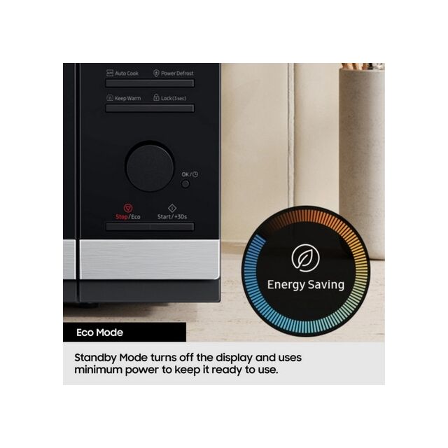 Samsung MS32DG4504ATE3 32 Litres 1000W Dial & Touch Control Black Solo Microwave