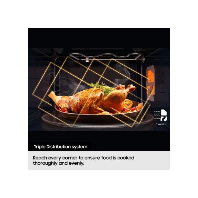 Samsung MS32DG4504ATE3 32 Litres 1000W Dial & Touch Control Black Solo Microwave