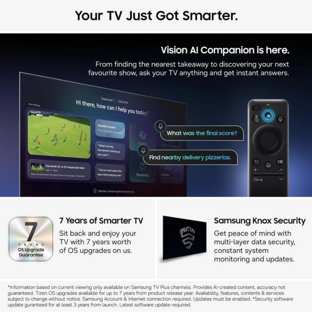 Samsung QE43QN73HAUXXU 43inch 4K Neo Qled Vision Ai Smart TV