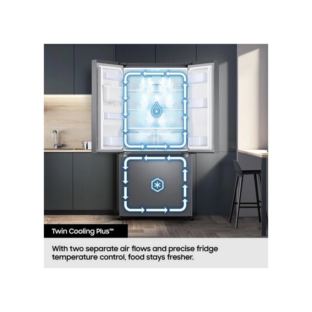Samsung RF50C532EB1/EU 81.7Cm American Style Frost Free Black Fridge Freezer