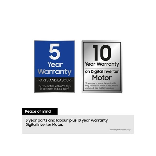 Samsung WD90HG5U34BEEU 9/6Kg 1400 White Washer Dryer
