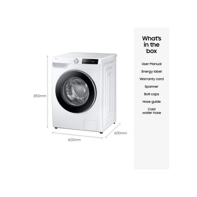 Samsung WW90DG6U85LEU1 9Kg 1400 White Washing Machine
