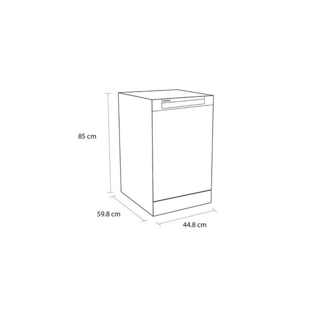 Sensis DWF0110SLEW Slimline 10 Place Settings White Dishwasher