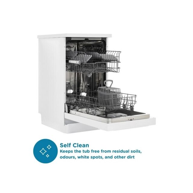 Sensis DWF0110SLEW Slimline 10 Place Settings White Dishwasher
