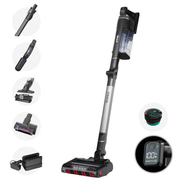 Shark IZ420UKT Stratos Cordless Stick Vacuum Cleaner - 120 Minutes Run Time