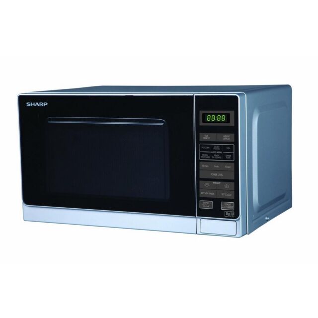 Sharp R272SLM 20 Litres 800W Digital Control Silver Solo Microwave