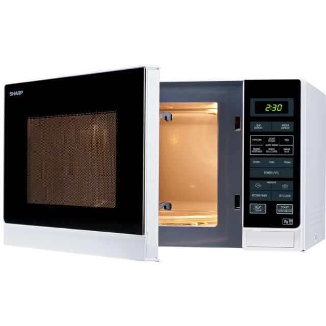 Sharp R372SLM 25 Litre 900W Silver Solo Microwave