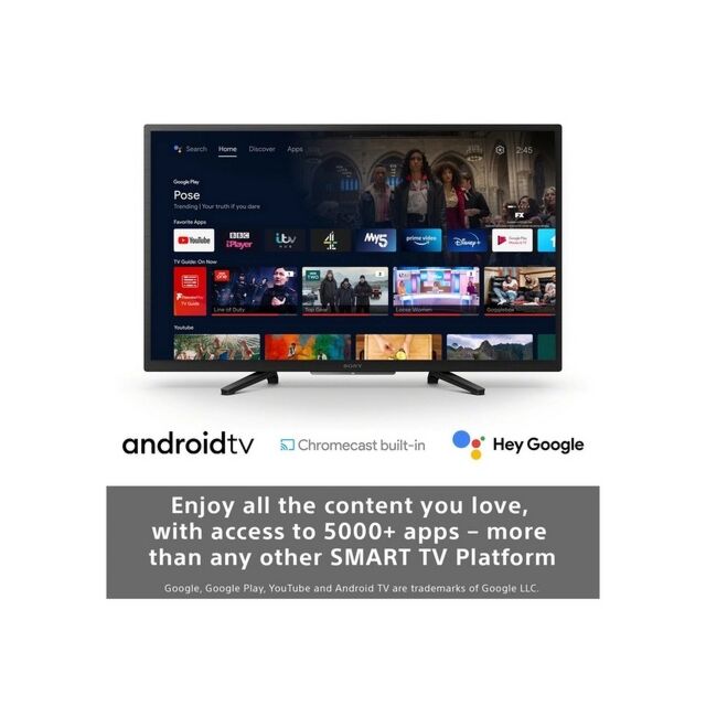 Sony KD32W800P1U 32inch HD Ready HDR LED TV with Google Assistant