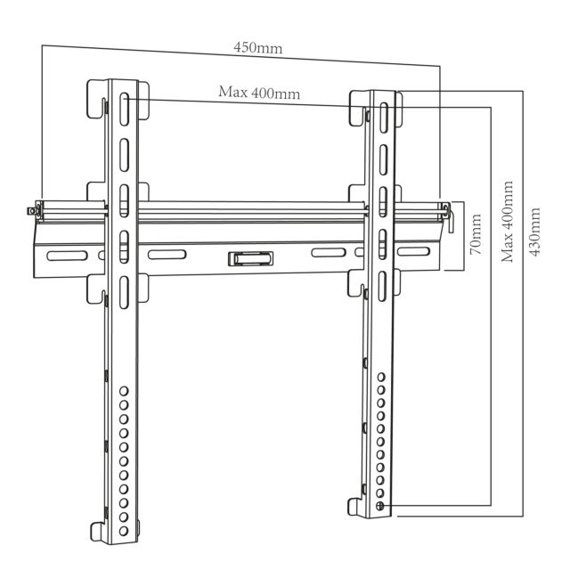 TTAP TTD404FLP Fixed TV Bracket Up To 65inch