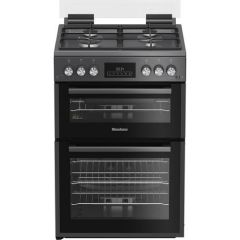 Blomberg GGRN655N 60Cm Gas Double Oven Anthracite Cooker