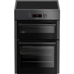 Blomberg HIN651N 60Cm Electric Double Oven Anthracite Cooker With Induction Hob 