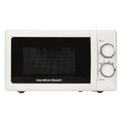 Hamilton Beach HBMX79SSB 20 Litres 700W Stainless Steel Interior Black Solo Manual Control Microwave