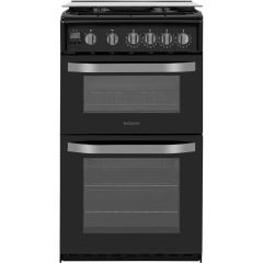 Hotpoint HD5G00CCBK/UK 50Cm Gas Double Oven Cooker With Glass Lid
