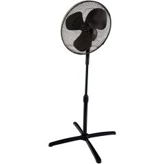 Igenix DF1655BL 16 Inch 40W Pedestal 3 Speed Black Fan
