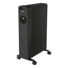 Igenix IG2621BL 2Kw Digital Control Oil Filled Black Radiator