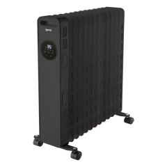 Igenix IG2626BL 2.5Kw Digital Control Oil Filled Black Radiator