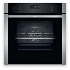 Neff B6ACH7HH0B Built In Electric Single Stainless Steel Pyro Clean Hide & Slide Oven