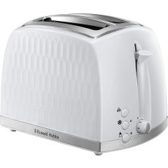 Russell Hobbs 26070 4 Slice White Honeycomb Collection Toaster